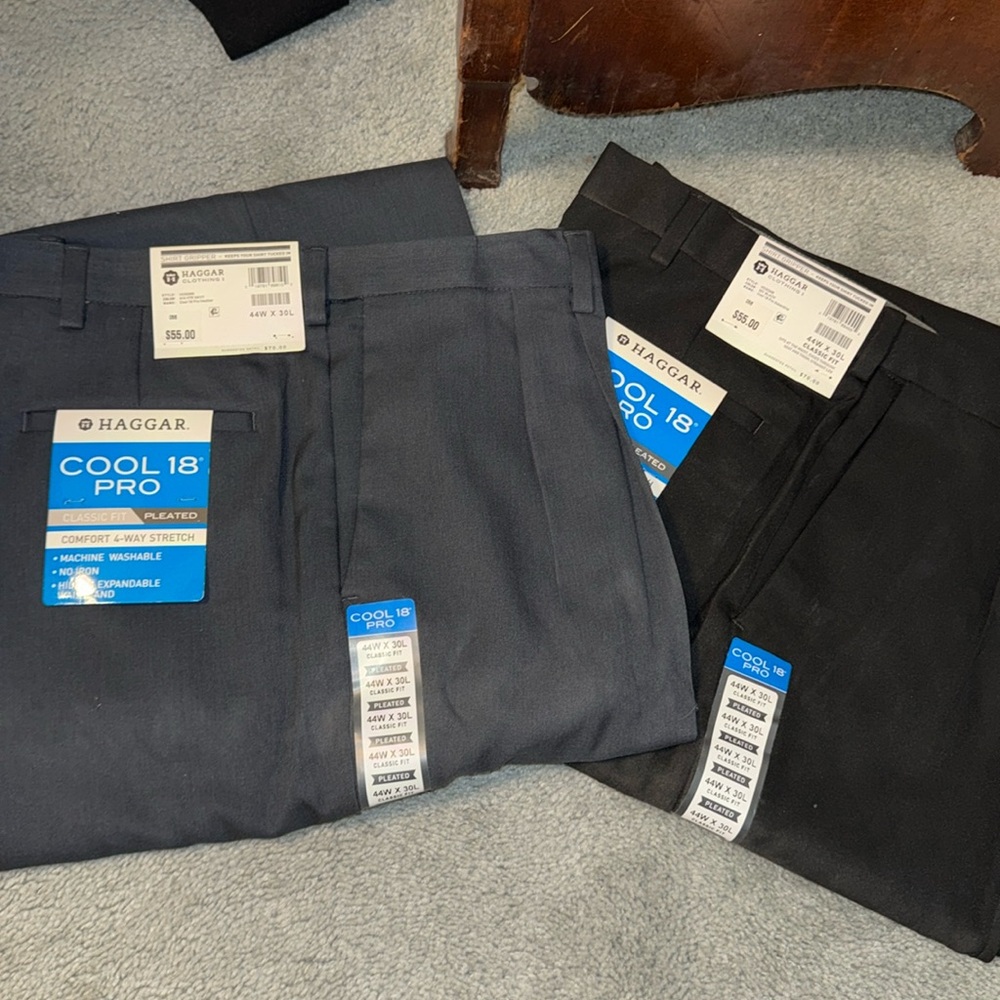 Haggar Clothing - Men’s Cool 18 Pro Pants Bundle
